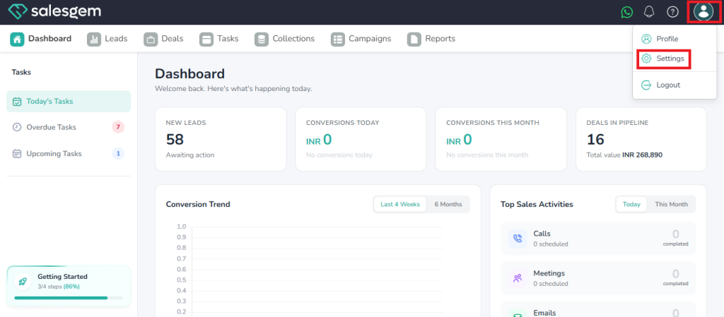 CRM custom fields 