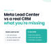 meta lead center vs crm