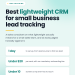 Sales manager reviewing a lightweight CRM for small business lead tracking pipeline