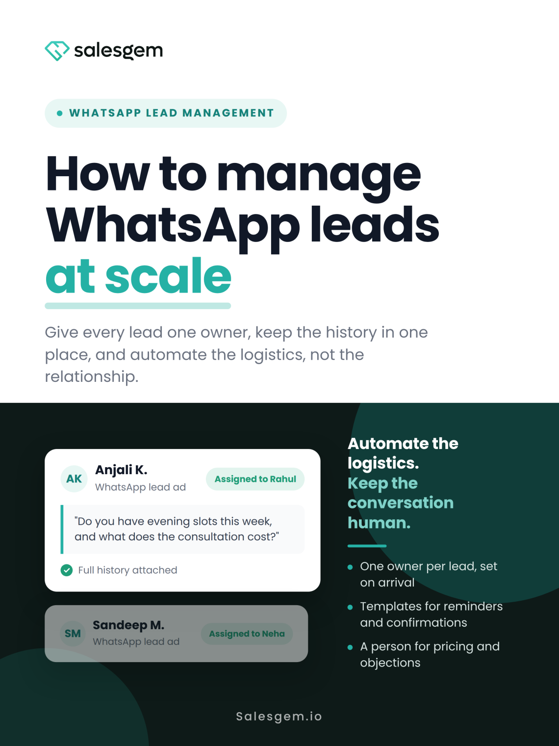 How to Manage WhatsApp Leads