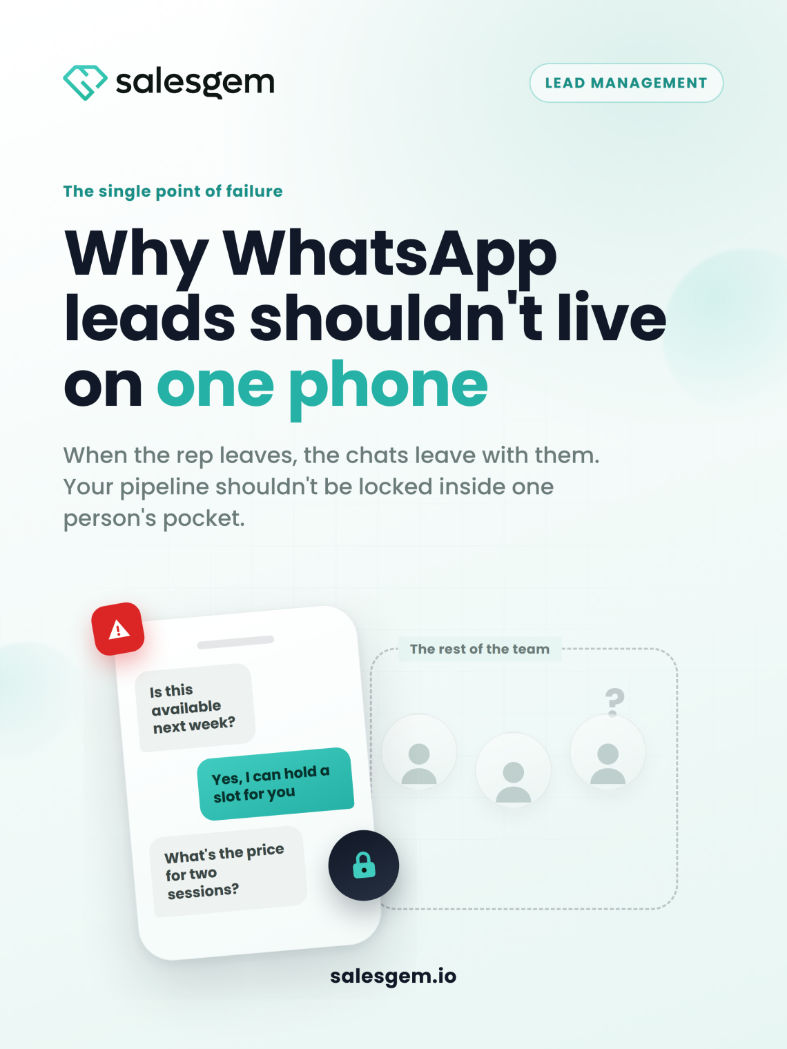 WhatsApp lead management