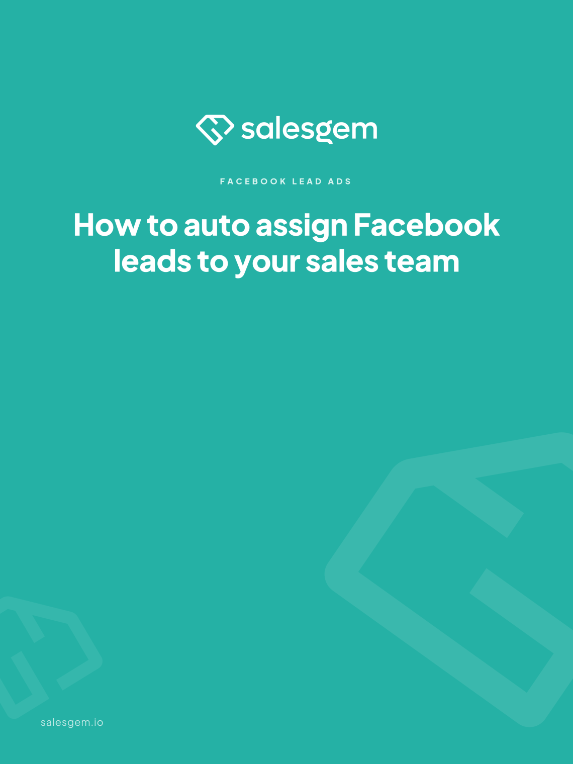 auto assign facebook leads to sales team
